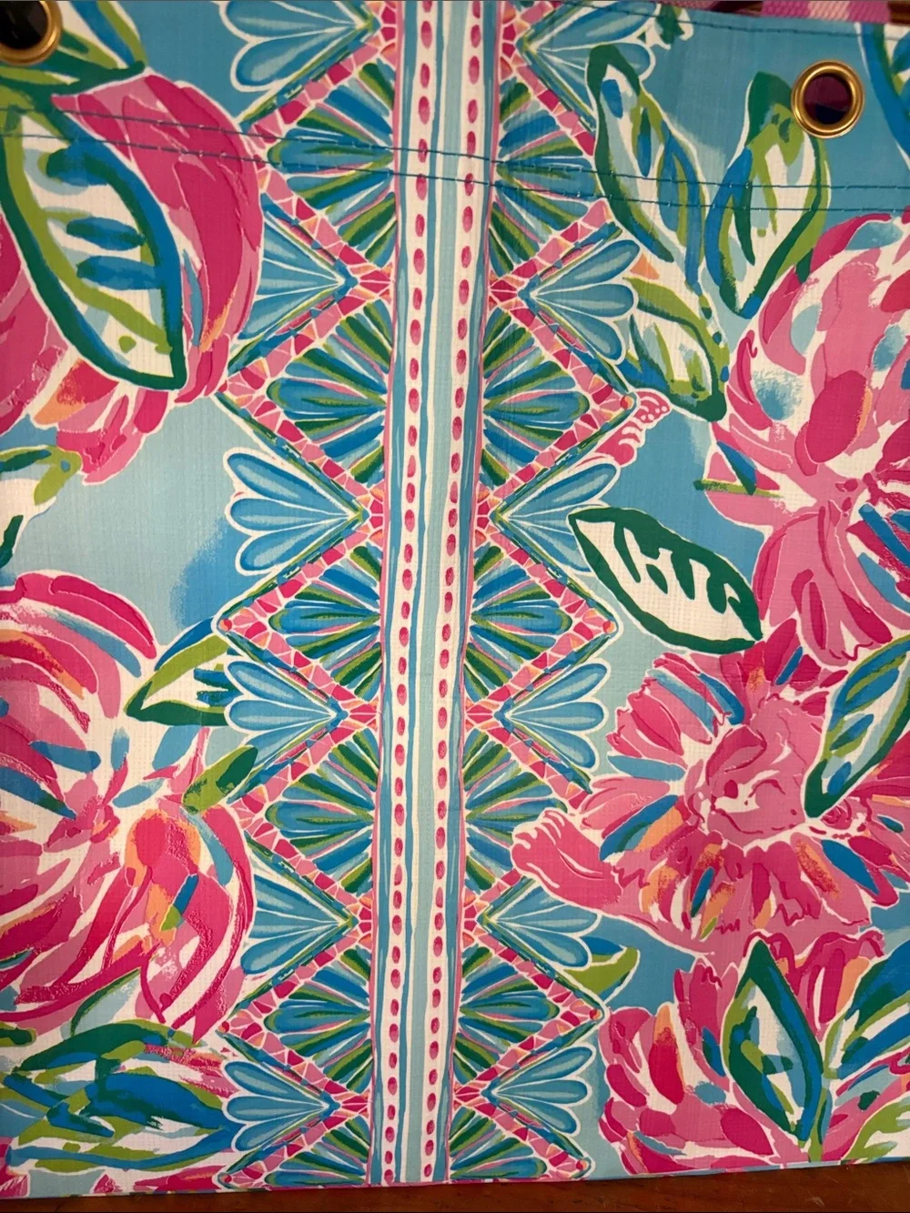 Lilly Pulitzer Pink and Blue Floral Tote
